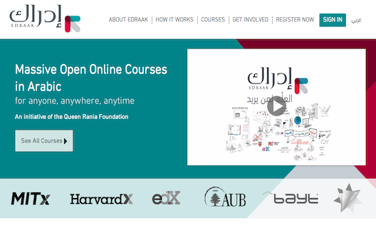 Queen Rania of Jordan, in partnership with edX, launches Arabic MOOC platform Edraak