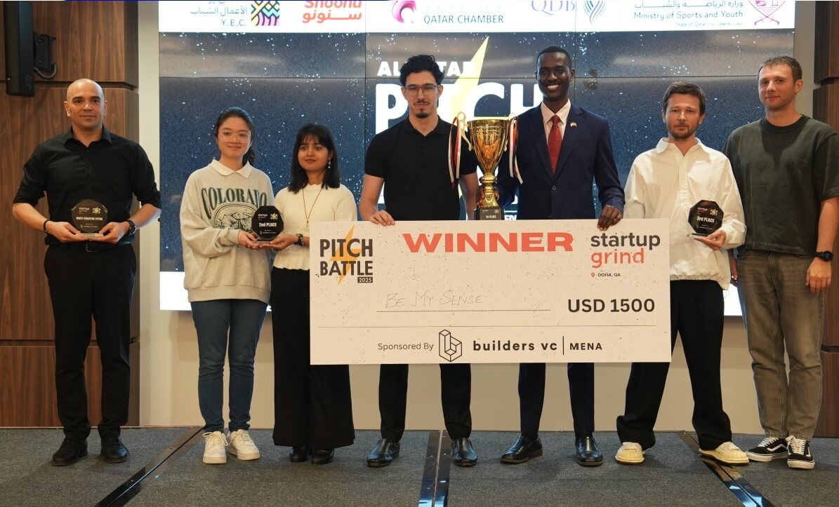 Qatar’s Be My Sense crowned winner at Startup Grind Doha All Star Pitch Battle