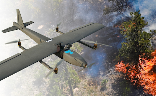 Lebanese drones tackling forest fires, NAR