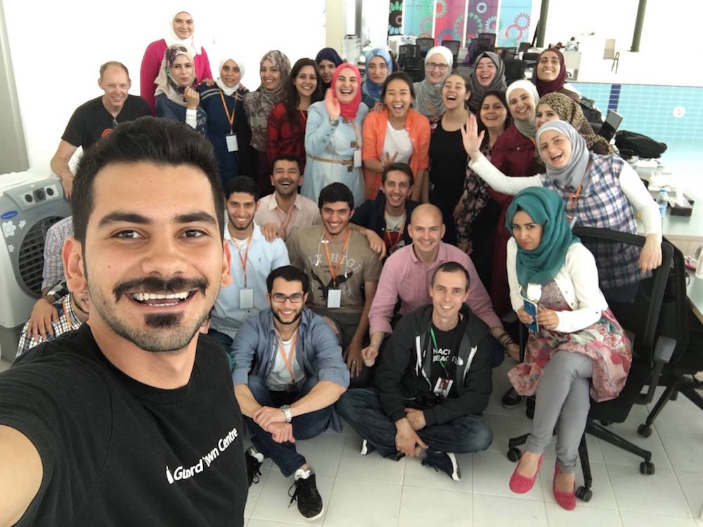 Rebootkamp's first wave of refugee coders in Jordan