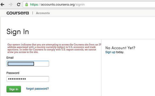 Online education platform Coursera blocks students in Syria and Iran
